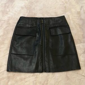 NWOT | Faux Leather Mini Skirt